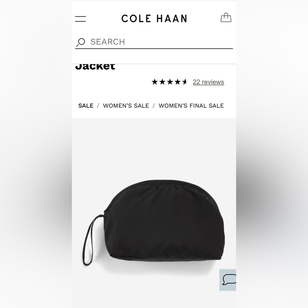 Cole Haan Signature Travel Packable Rain Jacket - Picture 4 of 6